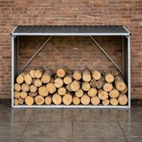 Abri Bûches Métal 2,6 Stères pour Bûches de 50 cm