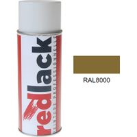 Sprühfarbe 400 ml – RAL 8000 - Matt - Braungrün - für verschiedene Oberflächen - Redlack