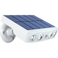 Lampe solaire extérieur étanche orientable avec détecteur de mouvement - Panneau a r