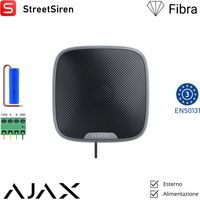 44411 - Superior - StreetSiren Fibra - Sirène filaire d’extérieur - couleur black - Ajax sécurité professionnelle