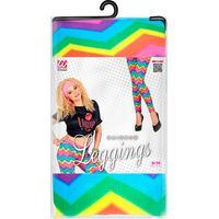 Leggings colorés néon disco années 90 S/M