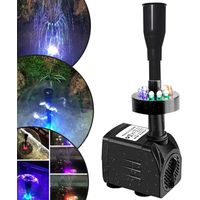 Pompe à eau pour fontaine avec éclairage LED, idéale pour le jardin.