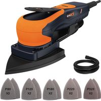 MAXXT Maus-exzenterschleifer mit bürstenlosem Motor, 350W, 3mm Orbit, 4000-10000 U/min, Schleiffläche 100 152 152mm, ideal zum Schleifen in engen Räumen