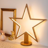 Stern mit Sockel, H55 cm, warmweiße LED