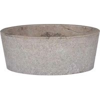 Vasque grise, Ø40x15 cm, marbre