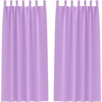 Rideaux occultants,Rideaux anti-lumière avec des rideaux Violet Polyester CFW86877