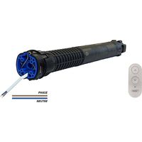 Bubendorff – Moteur radio R 10Nm 12rpm pour tube octo 60 – Émetteur 3 boutons – Norme IP44 – Compatible volets jusqu'à 2,5m x 2,5m