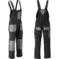 Pantalon de travail / salopette PALEA noir/gris taille XL