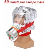 Fire Eacape Masque facial Respirateur d'auto-sauvetage Masque à gaz Masque de protection pour le visage Cagoule d'évacuation d'urgence personnelle