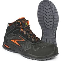 Chaussures de travail d'hiver haute se'curite' Pezzol Quattro S3 N.46 en PU Tek noir et orange sans me'tal hydrofuges fabrique'es en Italie Nero + Arancione 46