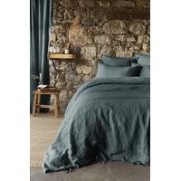 Housse de couette "Soline" toutes dimensions Lin lavé - Soline Ardoise - Housse de couette 260 x 240 cm - Soline Ardoise -