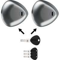 Kit de 2 Cerraduras de Seguridad DAKEN Blackstone Silver Combo para Furgonetas