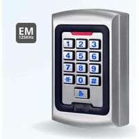 Clavier S5 étanche à codes et badges RFID EM pour gâche électrique
