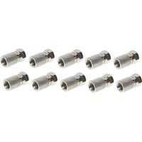 Connecteur coaxial shiverpeaks bs85012-r10 acier inox 10 pièces