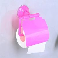 Fei Yu Porte-rouleau de papier toilette Porte-papier Hygiénique Pour Salle De Bain Porte-rouleau De Papier De Soie à Ventouse Avec Couvercle Pour Support De Papier Pour Boîte à Mouchoirs Porte-(Color:
