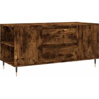 Couchtisch Räuchereiche 102x44,5x50 cm Holzwerkstoff vidaXL