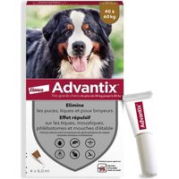 Advantix Hund Lösung Antiparasitär Sehr große Rasse 40 bis 60kg 4 Pipetten