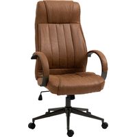 Silla de oficina silla de escritorio giratoria con altura ajustable reposacabezas reposabrazos y respaldo acolchados carga 120 kg 65x71,5x114-122 cm