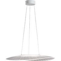 Suspension Vela En Métal Et Méthacrylate Blanc, Led 40 W 3000 K, Dimmable Avec Coupure De Phase, Idéale Pour L'Éclairage Intérieur