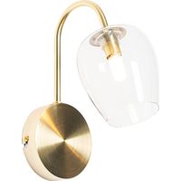 Klassische Wandlampe Gold mit Glas - Elien