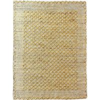 VIVARAISE - Tapis intérieur en chanvre orange - Motif ethnique artisanal - The Rug Republic