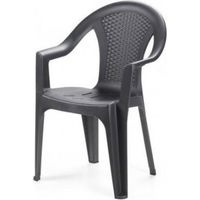 IPAE PROGARDEN - ISCHIA SEDIA MONOBLOCCO COLORE ANTRACITE 224660