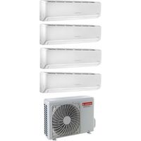 ariston cuatro split inverter aire acondicionado alys plus serie 9+9+12+12 con quad 110 xd0b-o r-32 wi-fi opcional 9000+9000+12000