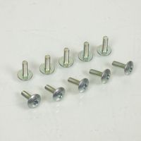 lot 10 verkleidungsschrauben btr kopf bombiert bolt m5x0.80 länge
