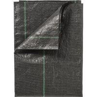 Nature Bache de sol de controle des mauvaises herbes 1x25 m Noir