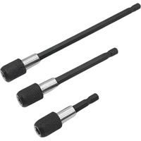 Tige d'Extension Magnétique 3pcs,Embout Visseuse Aimanté,Porte Embout Visseuse,Foret de 1/4 hexagonale Barre de dégagement rapide Douille tournevis porte-embout, 60/100/150mm