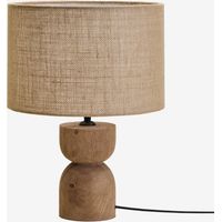SKLUM Mango-Holz-Tischlampe Diniz ↑18 cm