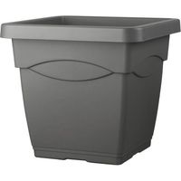 DEROMA Pot de fleurs carre Day R anthracite - Coloris gris anthracite - 38cm
