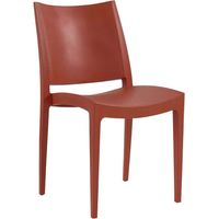 Chaise FLORIA en polypropylène style contemporain pour extérieur