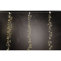 TrendLine LED-Lichtervorhang Micro Außen 1,9 x 1,5 m warmweiß mit Timer Lichterketten