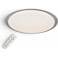 Plafoniera LED Soffitto 58cm Cielo Stellato Dimmerabile con Telecomando 24W/48W 1920/3840lm 3000K 4000K 6500K Cornice Grigia IP20