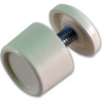 Butée Ronde Volet Roulant + Vis + Rondelle - 15mm - Blanc - ZF