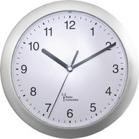 EUROTIME 56787 Radiocontrollato Orologio da parete 25 cm x 38 mm Argento
