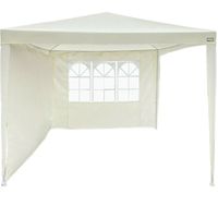 Gazebo Aktive 270 x 255 x 270 cm Acciaio Crema