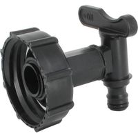 Grifo S60X6 de HDPE para tanque de agua de 1000 litros, accesorios y otros complementos para tanques de recolección de agua de lluvia.