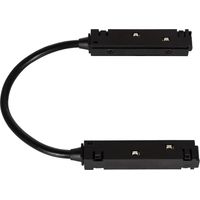 Conector Latiguillo Esquina para Carril Magnético 20mm Negro