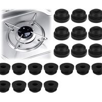 CCYKXA Set of 20 rubber feet for gas stoves, caravans, pot supports, rustproof rubber feet, rustproof rubber tips for stoves