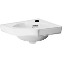 Bayswater Fitzroy Corner Cloakroom Basin 600mm Wide - 1 Tap Hole