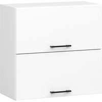 Armario colgante doble de cocina AKORD W60 OLIWIA Blanco 60 cm 2 puertas elevables Blanco 2 estantes 60x30x58 cm