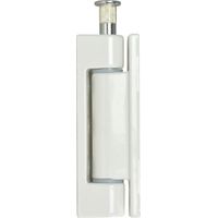 Aufschraubband 14 x 80 mm, Stahl kunststoffbeschichtet weiß Fensterscharniere
