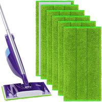 Lot de 6 lingettes réutilisables pour Swiffer WetJet – Lavables en microfibre – Nettoyage efficace des sols durs – 30x15cm