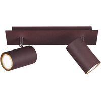 Plafonnier 2 Spots Spots Orientables Marley Ruggine Trio Lighting