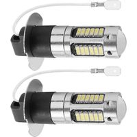 Kit de 2 ampoules LED H3 ultra-lumineuses pour feux de brouillard et feux de jour (DRL), blanc 6000K