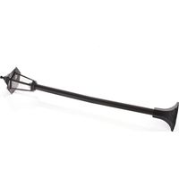 Lindby – Lampadaire d'extérieur 122 cm – Plastique noir résistant à l'eau – Culot E27 pour ampoules à filament – Éclairage sécurisé terrasse et jardin