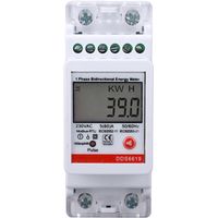 Compteur d'énergie monophasé mesure bidirectionnelle 2P montage sur Rail DIN KWh consommation d'électricité avec RS485 Comm AC230V 5A