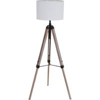 Mexlite - lámpara de pie - Triek - blanco - lino metal - Ø 75cm -